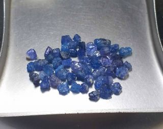 7.  3ct Rare Color Never Seen Before Neon Cobalt Blue Spinel Crystals Specimen
