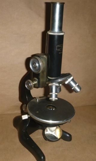 Vintage Antique W & H Seibert Wetzlar No.  38240 Microscope