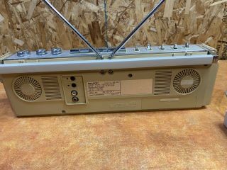 Vintage Sharp GF - 7c Boombox Deck Recorder Cassette Radio Rare 3