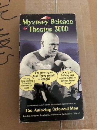 Mystery Science Theater 3000 Colossal Man Vhs Tape Rare Recalled Mst3k