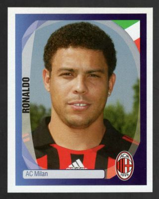 Rare Ronaldo Panini Champions League 2007/08 Sticker 25 - Ac Milan