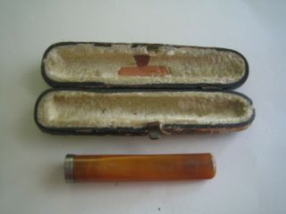 Vintage/antique Bakelite Cigar/cigarette Holder In Case