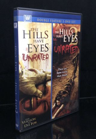 The Hills Have Eyes 1 & 2 Unrated Dvd Rare Oop 2 - Disc Double Feature Near