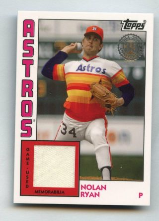 2019 Topps Series 1 35th Anniversary Game - Jersey Nolan Ryan Astros Rare Ssp