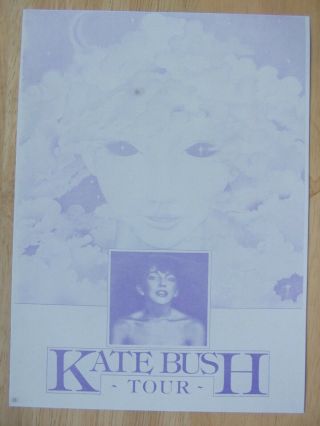1979 Kate Bush First Ever Concert Tour Official A5 Colour Flyer Rare Nm