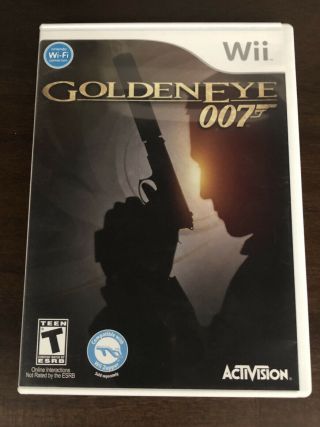 Goldeneye 007 Wii Game & Gold Classic Pro Controller Bundle Rare 2