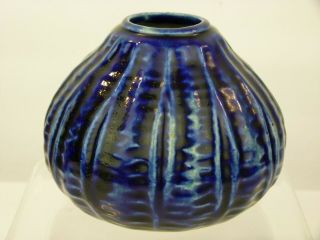 A Rare Doulton Lambeth Gourd Vase by Francis C Pope.  C 1912. 3