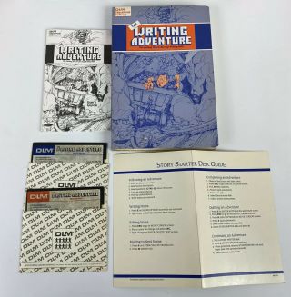 The Writing Adventure Apple Ii Iie 5.  25 Dlm Vintage Game Complete Cib Ultra Rare