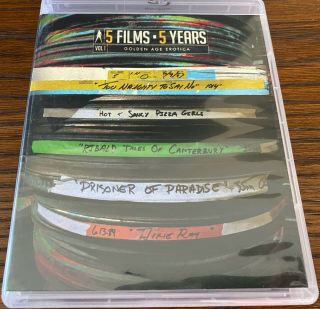 5 Years 5 Films Volume One (1) Rare Oop Blu - Ray Set Vinegar Syndrome