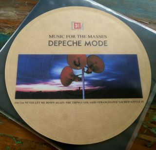 Depeche Mode Music For The Masses Picture Disc Vinyl Lp Album Rare
