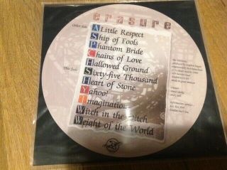erasure the innocents picture disc vinyl lp album.  rare 2