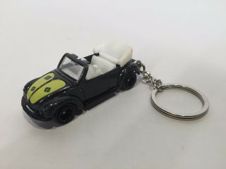 Rare Vw Volkswagen Beetle Bug Convertible Custom Key Chain - Die Cast Car Toy
