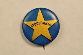 Antique Early Studebaker Celluloid Pin Back Button