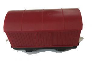 Thomas The Train Trackmaster Rare Boxcar Dark Red 2002 Tomy Gullane