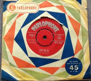 The Beatles - Love Me Do Rare Uk 1962 / Red Labels / Made In Gt Britain