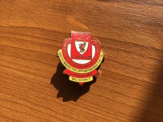 Rare Liverpool Enamel Pin Badge Bill Shankly Quote