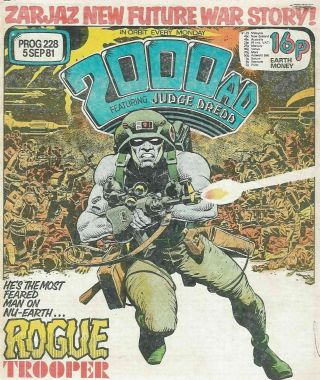 2000ad Prog 228 1st Rogue Trooper Appearance Rare Key Issue Comic Judge Dredd