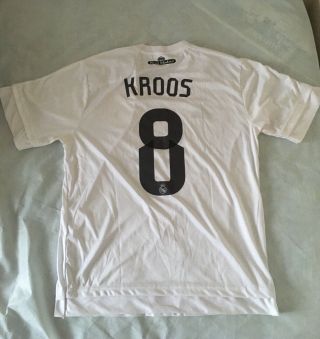 Kroos 8 Real Madrid 2015 - 2016 Football Shirt Jersey Maglia Camiseta Adidas Rare