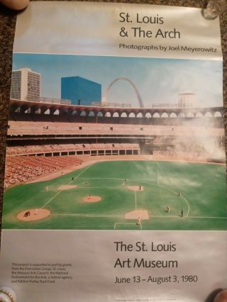 Vintage 1980 Joel Meyerowitz Art Museum Exhibit St.  Louis & The Arch Poster 24 "