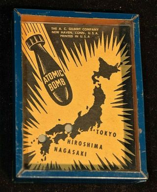 Rare Wwii A C Gilbert Atomic Bomb Dexterity Game Hard To Find 1940 