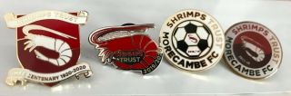 Rare Morecambe Fc Football Supporters Trust Club Badge Badges (incl.  Centenary)