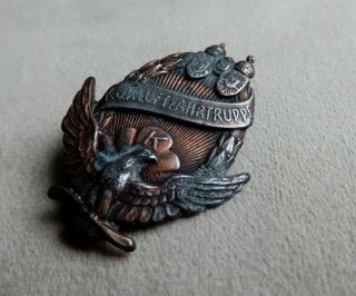 Austria.  Hungary.  Kuk Ww1 Rare Pilot Pin.  Badge.  Medal