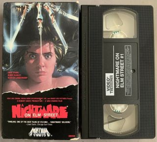 A Nightmare On Elm Street 1 Vhs 1987 Rare Media Video Horror Movie