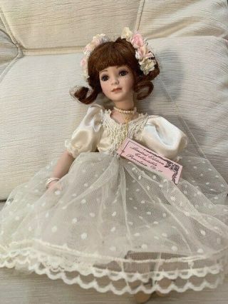 Exquisitely Detailed 15 Inch Porcelain Doll Made By Showstoppers.