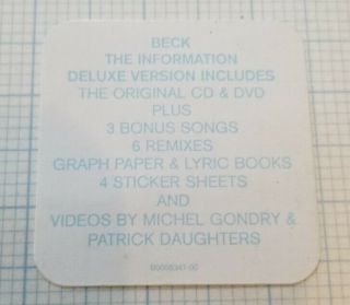 Beck The Information 2 CD DVD Limited Deluxe Edition Box Set Complete Rare 2
