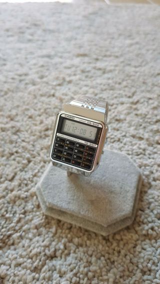 Rare Vintage Casio Ca - 602 Calculator Watch - Silver