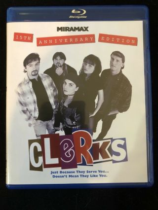 Clerks (blu - Ray Disc,  2011,  15th Anniversary Edition) Kevin Smith,  Rare/oop