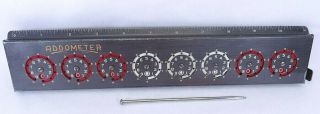 Vintage Addometer Mechanical Adding Machine With Stylus -
