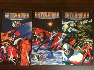 Anime: Gatchaman Volumes 1 - 3 (1997 - - English Language Version) 3 Vhs Set Rare