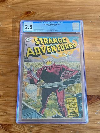 Strange Adventures 50 (dc 1954) Cgc 2.  5 C/ow Classic Robot Cover Rare
