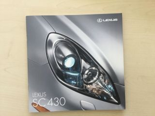 Lexus Sc 430 Chinese Sales Brochure Small Format Rare