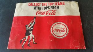 Rare 1962 Coca Cola Port Adelaide Football Club Bottle Tops Set In Album Afl