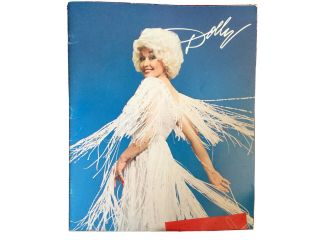 Vintage Dolly Parton 1982 Concert Portfolio Souvenir Program Book Rare