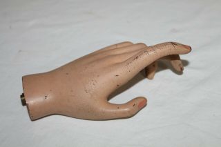 Vintage Mannequin Female Left Hand Raised Finger