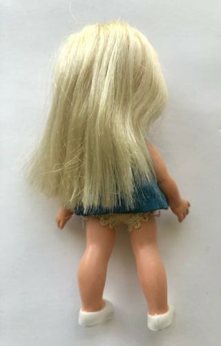 Remco Hi Heidi Pocketbook Doll Blonde Hair Blue Dress Press Button and she waves 3