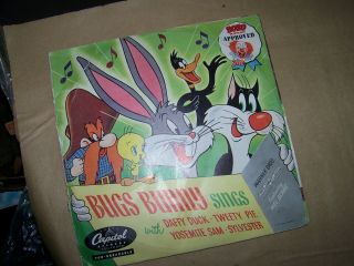 Bugs Bunny Sings 2 45 7 " Mel Blanc Capitol Warner Bros Ep Single Rare Daffy Duck