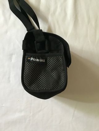 RARE Vtg POLAROID Camera Carrying Case Soft Bag Black Shoulder Retro 90s 3
