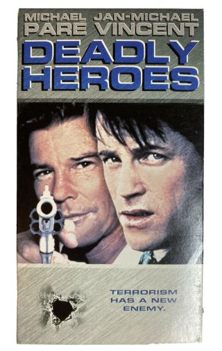 Vhs Deadly Heroes Michael Pare Jan - Michael Vincent,  Billy Drago Rare Oop Action