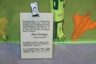 Rare NASA Apollo 14 Mission Support 243 Apollo/Saturn Access Badge 3
