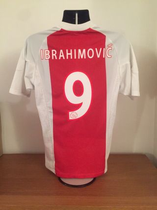 Ajax Amsterdam Home Shirt 2002/03 Ibrahimovic 9 Small Vintage Rare