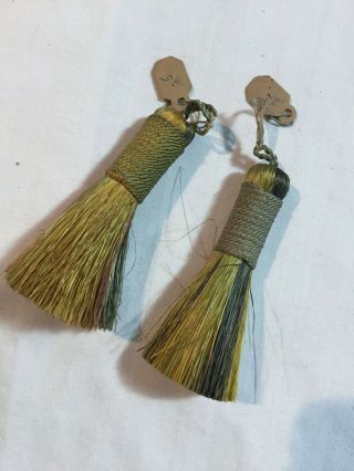 Antique Whisk Brooms Small (Half Porcelain Doll Replacements???) 2