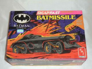 Vintage Amt/ertl Batmissile Batman Return 1:25 Model Kit 6614 Snapfast 1992 - W14