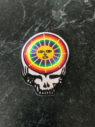 Grateful Dead Patch Rare Vtg 80s 90s 3” Jerry Garcia Sun Rainbow Peace Skull