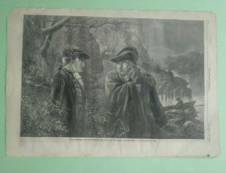 Benedict Arnold Antique Print 1860 Revolutionary War