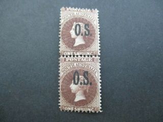 South Australia Stamps: Overprint Pair - Rare (i253)