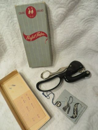 Vintage Perfect Pinker Crane Brand Sewing Tool W/ Box